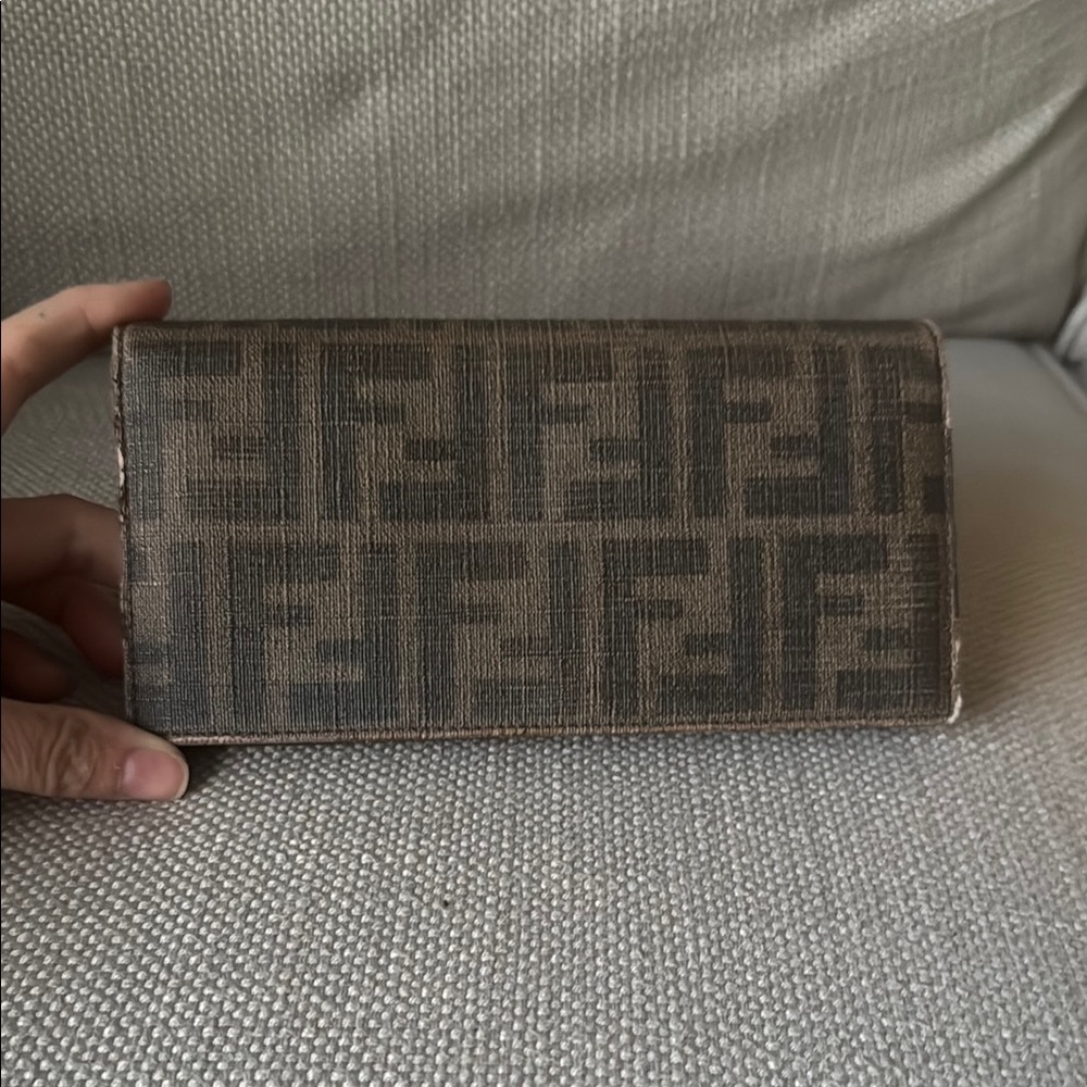 Vintage Fendi Zucca FF Monogram Long Continental Wallet